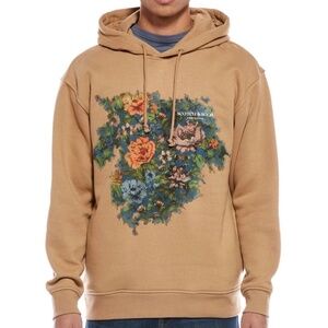 Scotch & Soda Amsterdam Graphic Hoodie with Floral Print